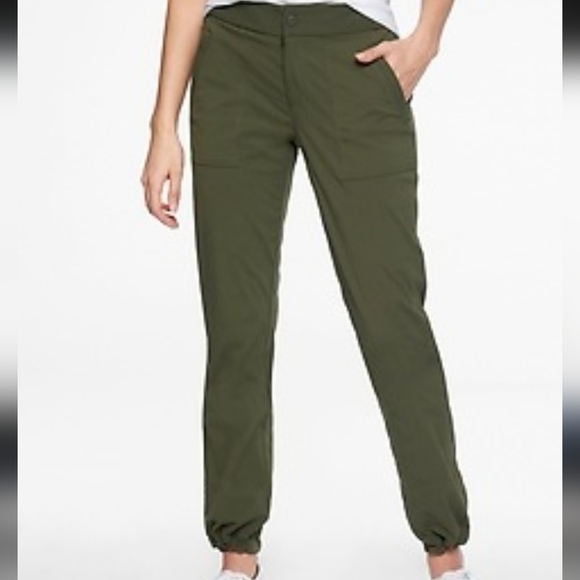 Athleta Trekkie Hike Pant Olive Green Size 14T - Picture 1 of 10